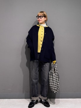 「アイテム（その他アウター）」を使った、louisさん（レディース・153cm）の秋コーディネート