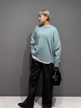 「アイテム（ローファー）」を使った、louisさん（レディース・153cm）の秋コーディネート