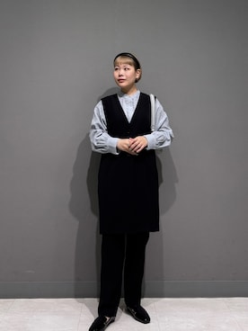 「アイテム（ベスト）」を使った、louisさん（レディース・153cm・30代）の冬コーディネート