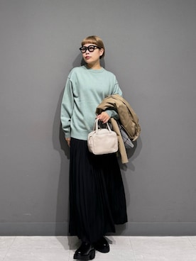 「アイテム（ステンカラーコート）」を使った、louisさん（レディース・153cm・30代）の秋コーディネート