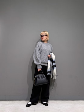 「URBAN RESEARCH DOORS（アーバンリサーチドアーズ）のアイテム（トップス、グレー系）」を使った、louisさん（レディース・153cm）の秋コーディネート