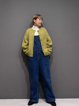 「HARUTA（ハルタ）の『別注』HARUTA×DOORS　キルトローファー（ローファー）」を使った、louisさん（レディース・153cm）の秋コーディネート