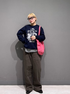「ストレンジャーシングス」｜louisさん（レディース・153cm）の冬コーディネート