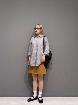 「EKAL（エカル）のアイテム」を使った、louisさん（レディース・153cm）の夏コーディネート
