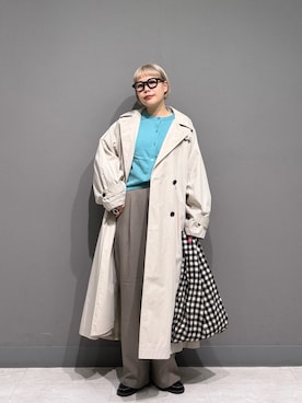 「URBAN RESEARCH DOORS（アーバンリサーチドアーズ）のアイテム（トレンチコート）」を使った、louisさん（レディース・153cm）の春コーディネート
