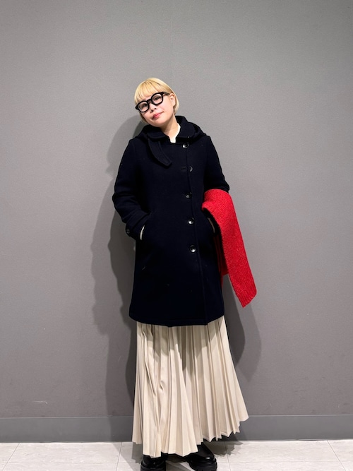 セール】ショールカラー2WAYロングコート｜冬服/暖かい/ウール/通勤着