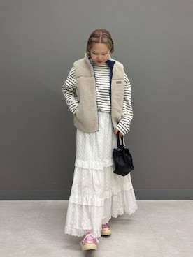 「アイテム（ベスト）」を使った、louisさん（レディース・153cm・30代）の秋コーディネート