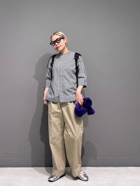 「EKAL（エカル）のアイテム」を使った、louisさん（レディース・153cm）の春コーディネート