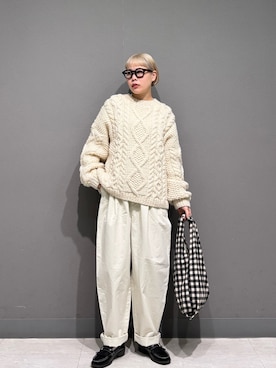 「かぐれ（カグレ）のアイテム」を使った、louisさん（レディース・153cm）の冬コーディネート