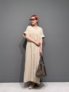 「FORK&SPOON（フォークアンドスプーン）のFORK&SPOON　フライスタンクトップ（タンクトップ）」を使った、louisさん（レディース・153cm）の春コーディネート