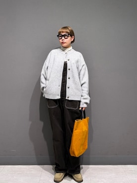 「アイテム（カーディガン/ボレロ）」を使った、louisさん（レディース・153cm）の秋コーディネート
