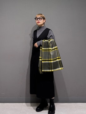 「アイテム（マフラー）」を使った、louisさん（レディース・153cm・30代）の秋コーディネート