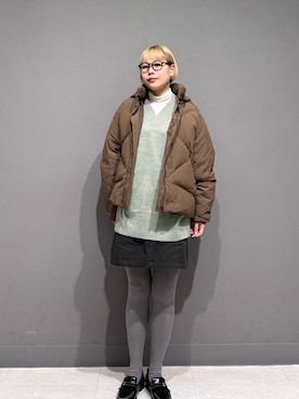 「アイテム（ローファー）」を使った、louisさん（レディース・153cm・30代）の冬コーディネート