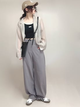 「アイテム（ジャケット/アウター）」を使った、Ⓜ︎さん（レディース・152cm）の夏コーディネート