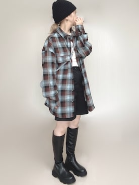 Ⓜ︎さん（骨格ウェーブ・レディース・152cm）の秋コーディネート