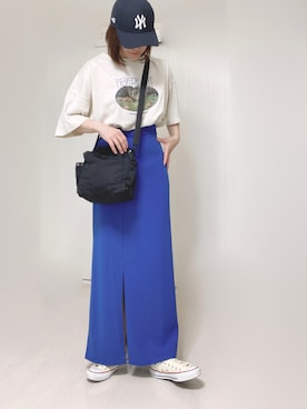 「AS KNOW AS plus」｜Ⓜ︎さん（レディース・152cm）の夏コーディネート