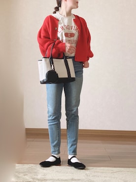 「zozoデニム」｜Ⓜ︎さん（レディース・152cm）の冬コーディネート