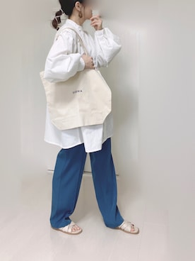 「Chillfar（チルファー）のアイテム（チュニック）」を使った、Ⓜ︎さん（レディース・152cm）の春コーディネート