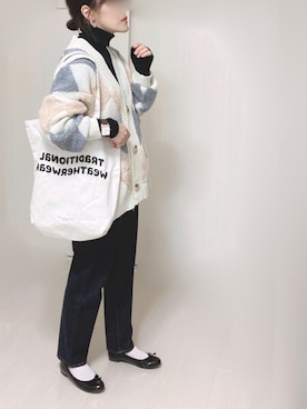 「zozoデニム」｜Ⓜ︎さん（レディース・152cm）の冬コーディネート