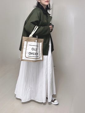 「春服デビュー宣言」｜「アイテム（カバーオール）」を使った、Ⓜ︎さん（レディース・152cm）の春コーディネート