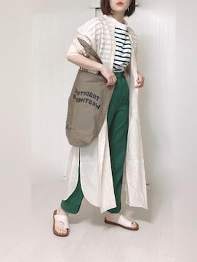 「sakishimatokyo（サキシマトーキョー）のアイテム（ワンピース/ドレス）」を使った、Ⓜ︎さん（レディース・152cm）の夏コーディネート
