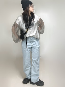 「BAYBLO（ベイブロ）のアイテム」を使った、Ⓜ︎さん（レディース・152cm）の夏コーディネート