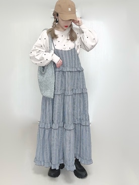 「SHEIN」｜Ⓜ︎さん（レディース・152cm）の春コーディネート