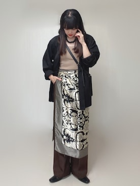 「LAKOLE（ラコレ）のアイテム」を使った、Ⓜ︎さん（レディース・152cm）の秋コーディネート