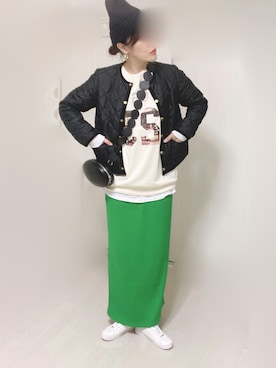 「Traditional Weatherwear」｜「アイテム（ダウンジャケット/コート）」を使った、Ⓜ︎さん（レディース・152cm）の秋コーディネート