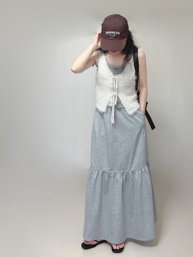 「menue（メヌエ）のアイテム」を使った、Ⓜ︎さん（レディース・152cm）の夏コーディネート