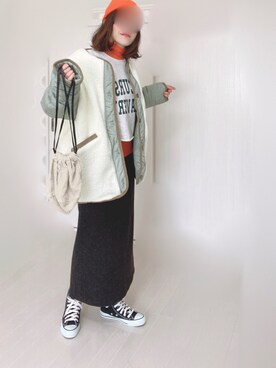 「Alite cloth（アリーテクロス）のアイテム」を使った、Ⓜ︎さん（レディース・152cm）の秋コーディネート