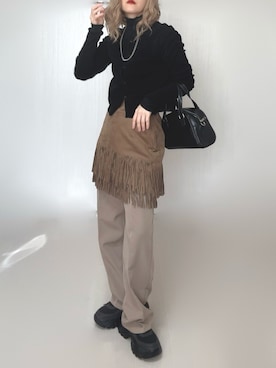 「CEMONEMO（セモネモ）のアイテム」を使った、Ⓜ︎さん（レディース・152cm）の冬コーディネート