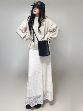 「アイテム（帽子）」を使った、Ⓜ︎さん（レディース・152cm）の秋コーディネート