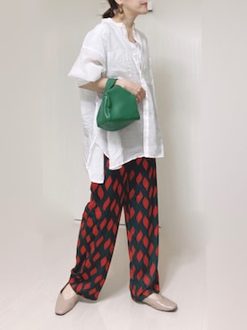 「INASTUDIOS（イーナストゥディオス）のアイテム」を使った、Ⓜ︎さん（レディース・152cm）の夏コーディネート