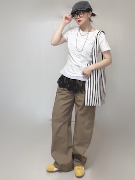 「GLOBAL WORK（グローバルワーク）のアイテム」を使った、Ⓜ︎さん（レディース・152cm）の夏コーディネート