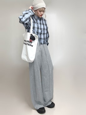 「アイテム（チャーム）」を使った、Ⓜ︎さん（レディース・152cm）の秋コーディネート