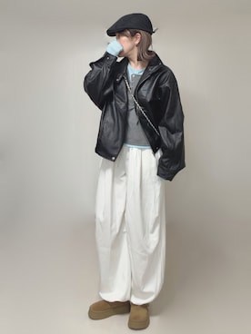 「SMELLY（スメリー）のアイテム」を使った、Ⓜ︎さん（レディース・152cm）の秋コーディネート