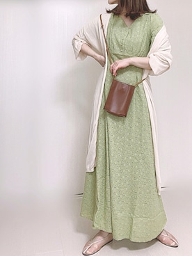 「apres jour mignon（アプレジュールミニョン）のアイテム（パンプス）」を使った、Ⓜ︎さん（レディース・152cm）の夏コーディネート