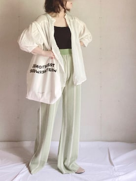 「インドコットン」｜Ⓜ︎さん（レディース・152cm）の夏コーディネート