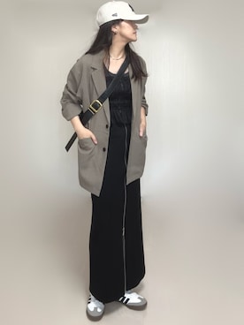 「アイテム（帽子）」を使った、Ⓜ︎さん（レディース・152cm）の夏コーディネート