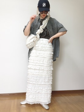 「COLDE （コルデ）のアイテム」を使った、Ⓜ︎さん（レディース・152cm）の夏コーディネート