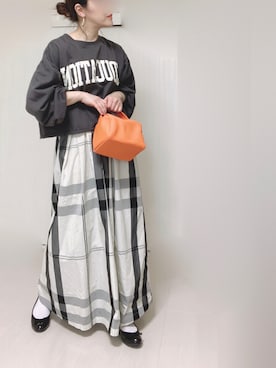 「H.Warren（エイチウォーレン）のアイテム」を使った、Ⓜ︎さん（レディース・152cm）の春コーディネート