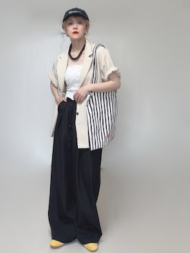 「PUMA(プーマ)のアイテム」を使った、Ⓜ︎さん(レディース・152cm)の夏コーディネート