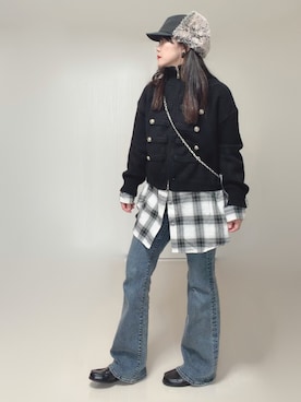 「tiptop」｜Ⓜ︎さん（レディース・152cm）の秋コーディネート