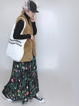 「ボタニカル」｜Ⓜ︎さん（レディース・152cm）の冬コーディネート