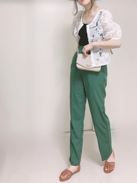 「LUREM（ルアム）のアイテム」を使った、Ⓜ︎さん（レディース・152cm）の夏コーディネート