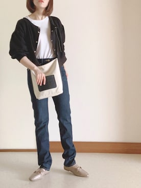 「zozoデニム」｜Ⓜ︎さん（レディース・152cm）の秋コーディネート