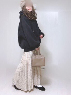 「w closet」｜「アイテム（帽子）」を使った、Ⓜ︎さん（レディース・152cm）の秋コーディネート