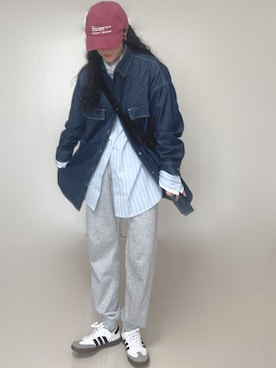 「tiptop（ティップトップ）のアイテム（トップス）」を使った、Ⓜ︎さん（レディース・152cm）の春コーディネート