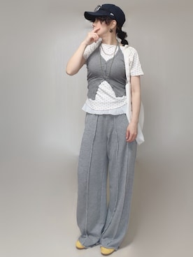「GeeRA（ジーラ）のアイテム」を使った、Ⓜ︎さん（レディース・152cm）の夏コーディネート